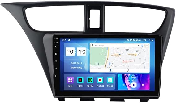 Android car Radio for Honda Civic 2012-2017,9 inch Car Stereo Touch Screen Upgrade with Wireless CarPlay/Android Auto GPS Navigation WiFi FM Radio Head Unit,2G+32G