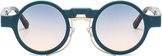 Small Round Sunglasses Retro Punk Gradient Shades UV400 Women Men Fashion Hippie Sun Glasses