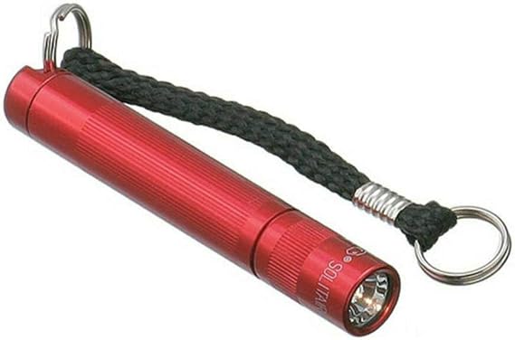 Maglite Solitaire Incandescent 1-Cell AAA Flashlight Red - K3A036