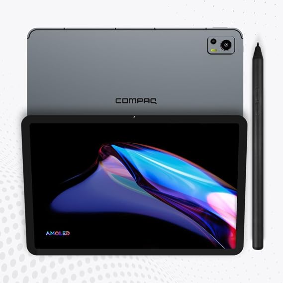 Compaq Qtab Ultra Tablet with Pen Android 15, 12GB RAM, 512GB ROM, Octa-Core 2.2GHz CPU, 12.6" Display Amoled, 5GHz Wi-Fi, 11000mAh Battery | Note Taking Tablet with Stylus
