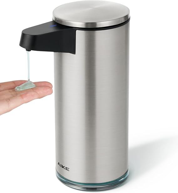 AIKE SensePro Automatic Soap Dispenser 12.8oz Spot Resist Stainless Finish