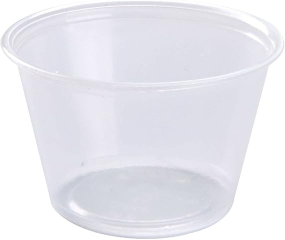 Fabri-Kal PC550 Translucent Plastic Portion Cups, 5.5 Ounce (PC550FAB)