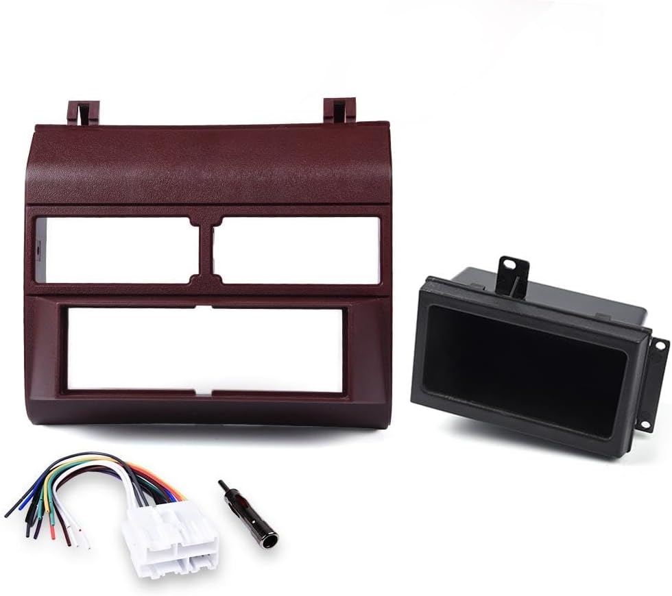 DOTCOM Car Stereo Radio Install Dash Kit Wire Harness Adapter Trucks Radio Mount Dashboard Cover Compatible with 1988 1989 1990 1991 1992 1993 1994 Chevy GMC