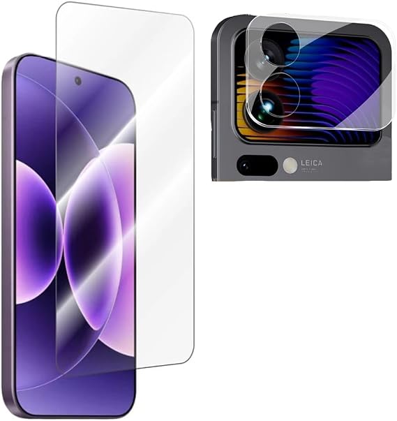 Xiaomi 17 Pro Max Uyumlu Nano Esnek Cam Ekran Koruyucu Ve Nano Şeffaf Kamera Lens Koruyucu