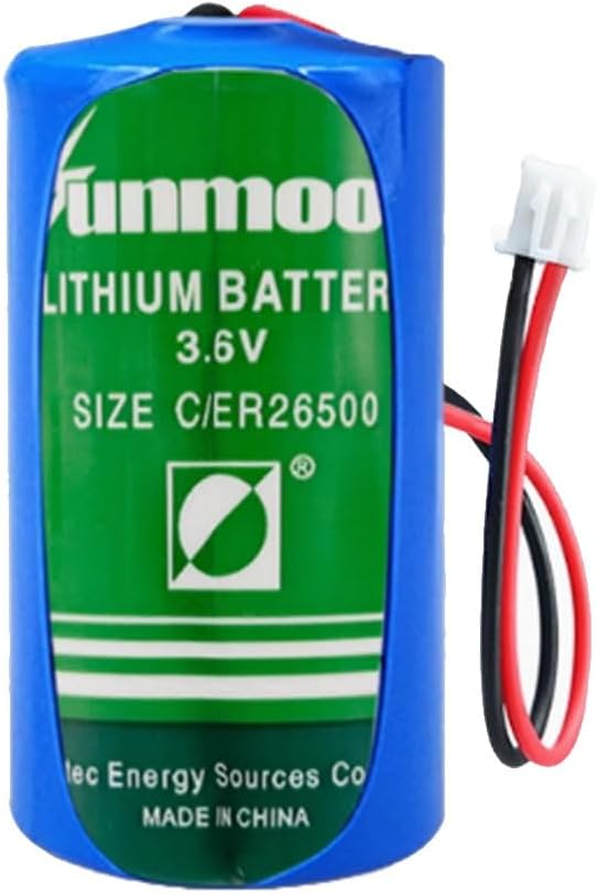 YICUAA (1-Pack) ER26500 Battery 3.6V 8500mAh C Size Non-Rechargeable Disposable Lithium Battery (with 2.54 White Connector)