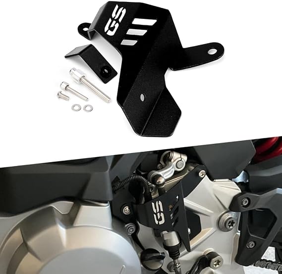 Modeer for F750GS F850GS 2018-2025 F850GS Adv 2019-2025 Motocycle Accessories CNC Aluminium Gear Shift Lever Protective Cover F 750GS F 850GS F 850GS Adv Quick Shifter Protector (Black)