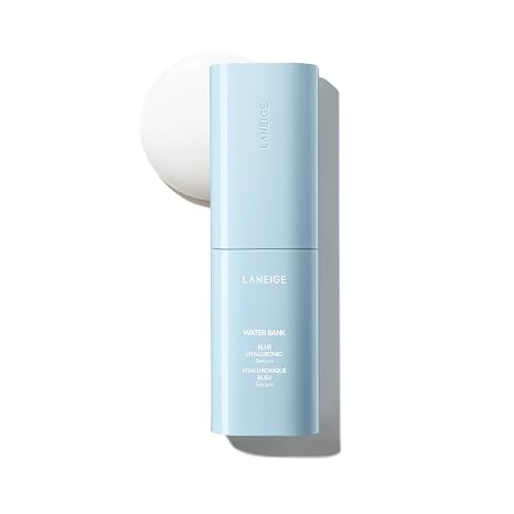 LANEIGE Water Bank Blue Hyaluronic Serum: Hydrating Face Serum with Peptide & Green Tea Enzyme to Improve Skin Firmness & Radiance