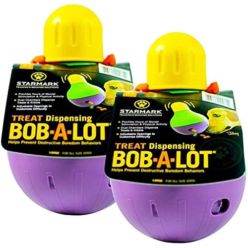 Starmark 2 Pack Large Bob-A-Lot Interactive Dog Toys