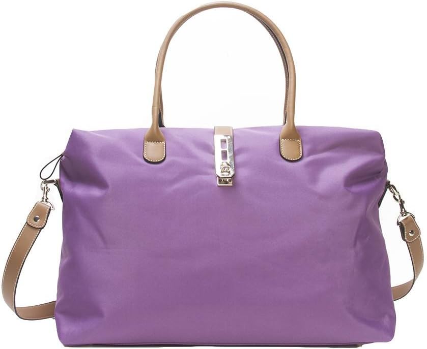 Tosca Women's Nylon Oversized Travel Tote Bag - Light Purple