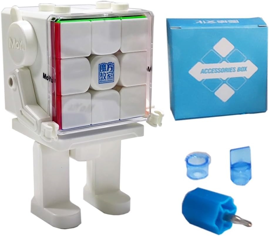 MoYu Cubing Classroom MFJS RS3M V5 MagLev Ball Core 3 x 3 x 3 Cube 2023 Latest Cube Twist Puzzle Cube Toy Sticker Less MagLev Ball Core Magic Cloth Version Cube Robot
