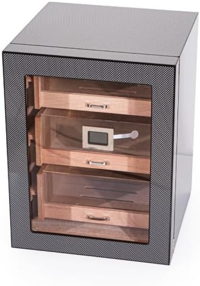 Cohiba 2026 Model Üç Çekmeceli Humidor - Karbon Gri