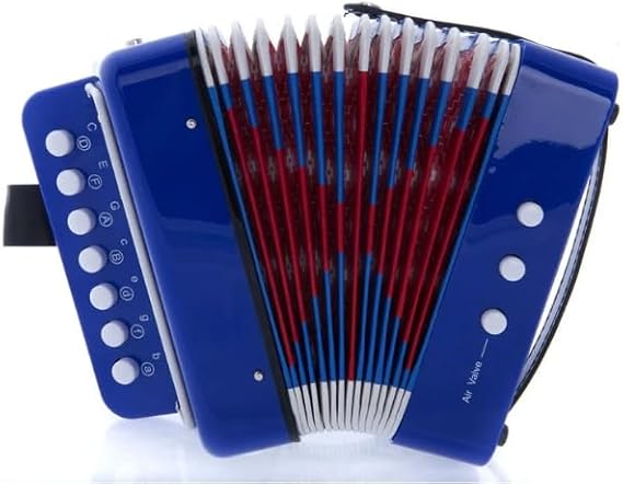 SKY Accordion Blue 7 Button plus 2 Bass Music Instrument Easy to Play *GREAT GIFT*