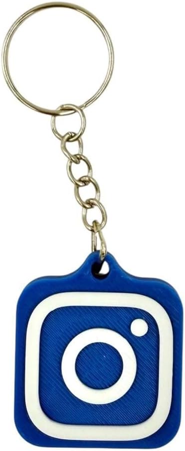 NFC Anahtarlık - İnstagram Anahtarlık Mavi (Küçük Boy 3 cm)