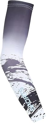 1 Pair - Leakage Finger Breathable Sleeve Sleeves for Cycling, Outdoor Fishing, Mens and Womens Summer arm Sleeves - Ink Black XL