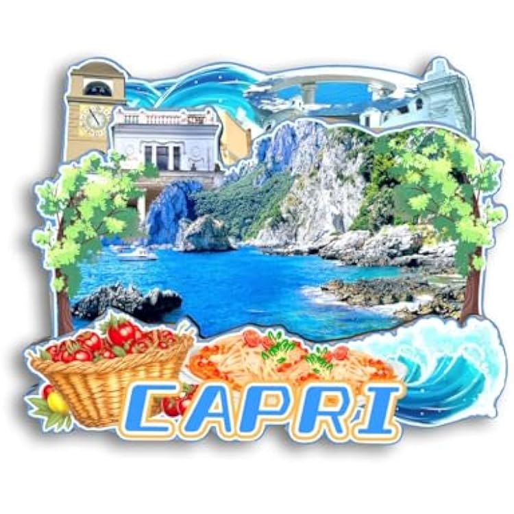 Refrigerator Magnet Capri Italy Fridge Magnet City Travel Souvenirs Tourist Gifts 3D Classic Landmarks Handmade Crafts Home Decoration - 1168