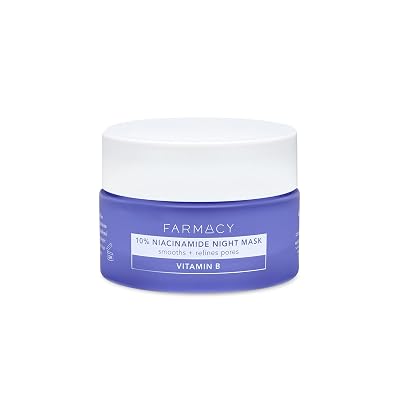 Farmacy 10% Niacinamide Facial Mask - Smoothing & Hydrating Skin Care Face Mask, 25 ml