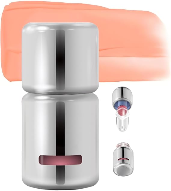 Aztk Liquid Blush, AZTK Jelly Color Liquid Blushs, Liquid Blush for Cheeks, Contour Stick with Sponge Head, 3 In 1 Matte Nude Pink Orange Makeup Blusher Cream (JC07)