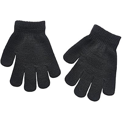 Boys and Girls Warm Winter Knitted Writing Gloves, 5-12 Years Old