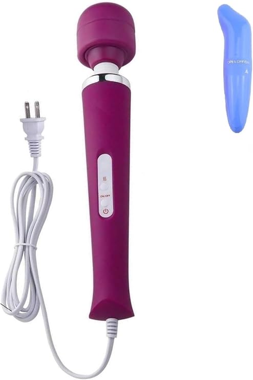 Big Deep Tissue Full Body Massager for Muscle Relief Back Neck Hand Foot Leg Arm Massage Powerful Handheld Tool for Women Muti Speeds (Purple Big and Blue Small Massager)