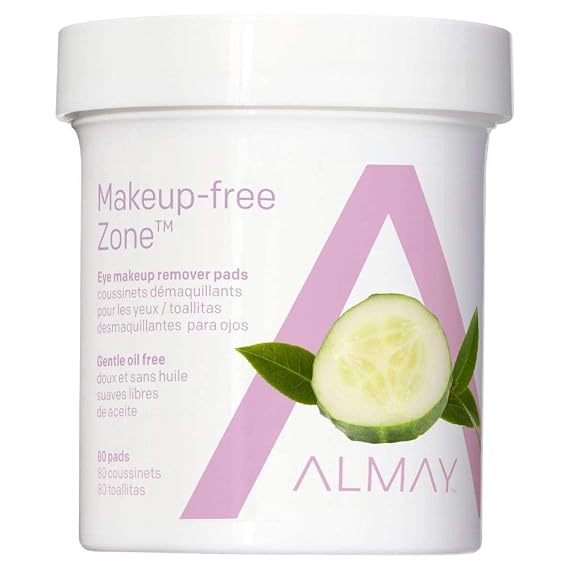 Almay Oil Free Eye Makeup Remover Pads, 80 Counts