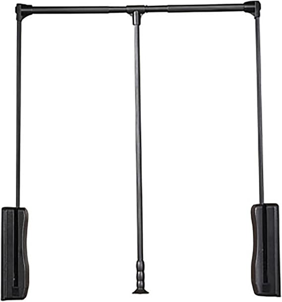 Closet Lifter Adjustable 550-1200mm Heavy Duty Wardrobe Pull Down Hanger, Hanger for Hanging Clothes,550-660mm,Brown