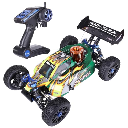 FunXylophy 18 Brushless Fast RC Cars, HSP 94970 2.4G 4WD Nitro All Terrain RC Off-Road Vehicle 70KMH High Speed RC Car for Adults, Hobby RC Trucks RTF Version