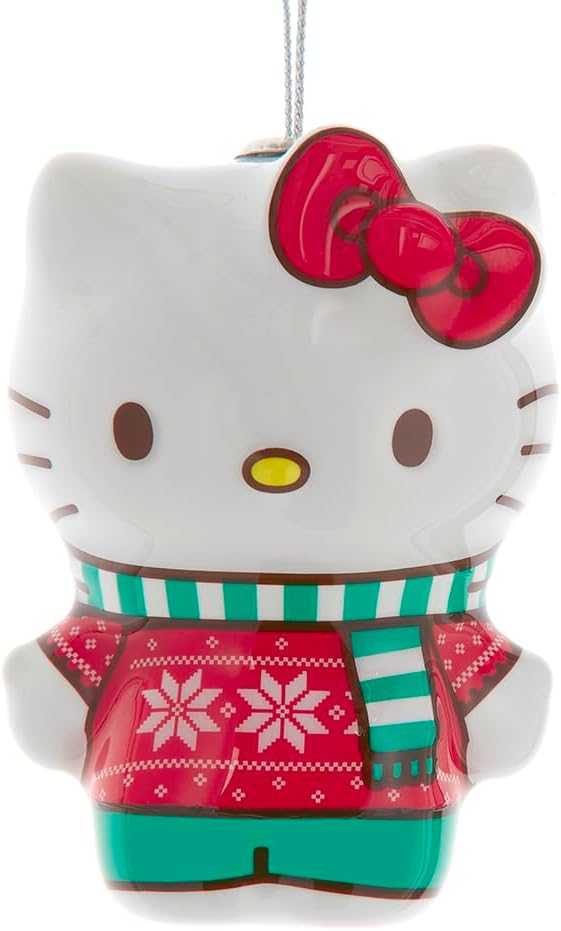 Kurt Adler 3.23 Inch Hello Kitty Decoupage Ornament