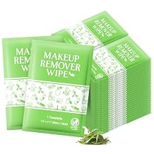 Makeup Remover Wipes Individually Wrapped, 100 Pcs Gentle Facial Cleansing Towelettes Alcohol Free, Perfect Travel Essential and Bachelorette, Wedding, Party Favor