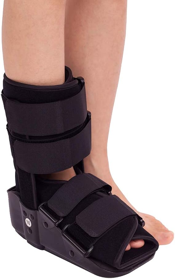 Short Cam Walker Boot, Fracture Ankle Foot Stabilizer Boot Orthopedic for Fracture Recovery Protection and Healing After Foot or Ankle Injuries Plantar Fasciitis Dorsal Night Splint