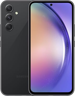 SAMSUNG Galaxy A54 5G  4G LTE 128GB  8GB Unlocked Dual Sim Only T-MobileMintMetro USA Market 1 Year Latin America 6.4 120Hz 50MP Triple Cam Awesome Graphite SM-A546EDS