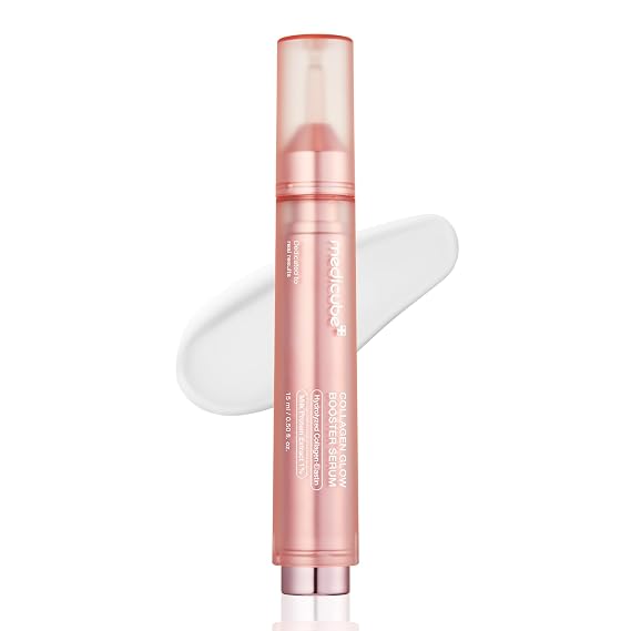 medicube Collagen Glow Booster Milk Twist & Click Serum | Radiance & Hydration with Hydrolyzed Collagen, Milk Protein Extract - Illuminates & Firms Skin, Korean Skin Care, 0.50 oz