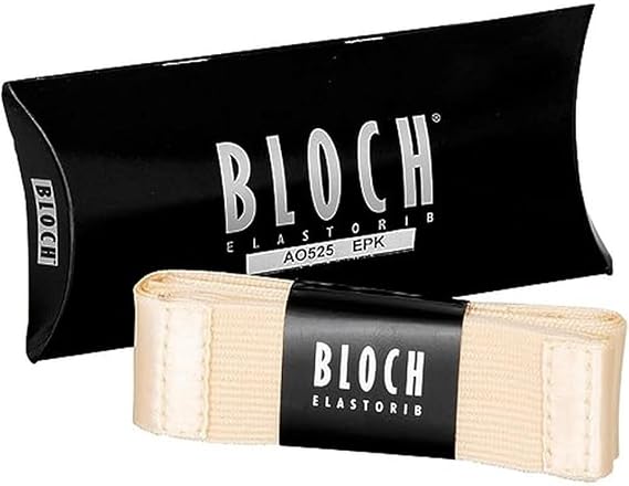 Bloch Dance Elastorib Ballet/Pointe Shoe Pre-Cut Ribbon with Elastic European Pink, One Size
