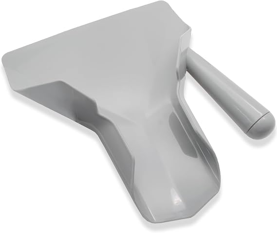 Biaungdo Polycarbonate French Fry Popcorn Scoop, Right Handle | French Fry Bagger, Quick Fill Tool for Bags & Boxes, Multipurpose Scooper for Food, Fries, Snacks, Desserts, Ice