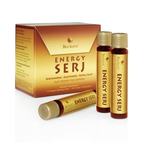 Energy SERJ with Schisandra, Eleuthero and Royal Jelly for No Caffeine Energy Boost