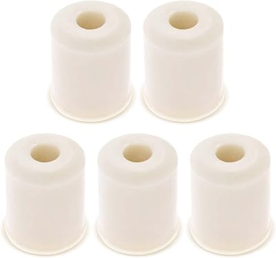 IMPRESA Rubber Feet for Mixer 5-Pack Replacement - Compatible with KitchenAid Stand Mixers 4161530, 9709707, K45SS & K5SS - White Rubber