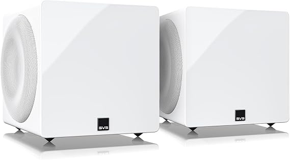 SVS 3000 Micro R|Evolution Gloss White Powered Subwoofers (Pair)