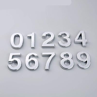 Shuzi Plastic Material Number Door Plates, 57CM Digital 0-9 Hall Floor Digital Signage Portal Hotel Plating House Number Number Plate Color : Number5, Size : 7X4.5X8CM