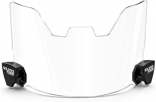 Clear Football Visor for Helmet with Anti-Fog Shield, Scratch-Resistant, UV Block Youth Football Visor Includes 6 Stickers, Carrying Pouch, Visor Clips, Universal Fit for All Helmets