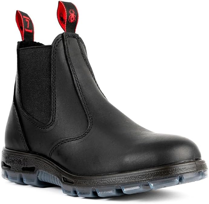 Red Back Boots UBBK Black Soft Toe Size 6.5 US