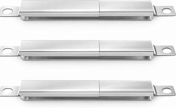Uniflasy 304 Stainless Steel Carryover Tubes Replacement Parts for Char-broil, Crossover Tube for Charbroil Grill Replacement Parts, Universal Crossover Tubes for Kenmore and Others Most Grills, 3 PCS