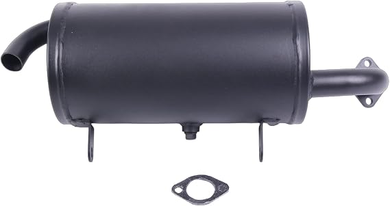 Exhaust Assembly Muffler 18091-0235 18091-0487 with Gasket 11061-0132 Compatible with Kawasaki Mule 600 2X4 610 4X4 SX KAF400