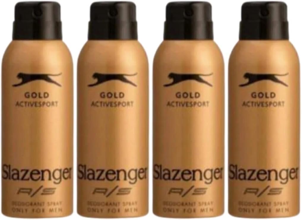 Slazenger Active Sport Gold Deo 150 ml - Erkek Deodorantı X 4 Adet P04705