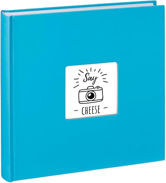 Hama Jumbo Fine Art Photo Album, Malibu Blue | 100 White Pages, 30 x 30 cm, For 10 x 15 cm Photos, For 400 Photos