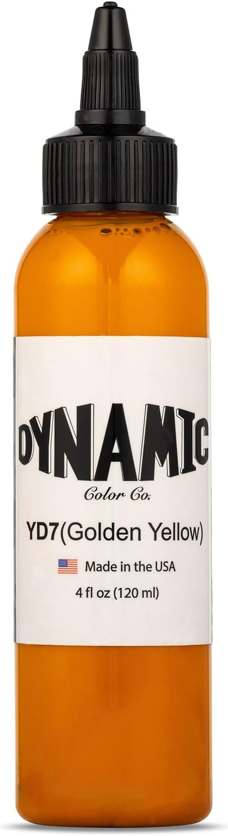Dynamic Color Golden Yellow Tattoo Ink, Made in USA Since 1990, 4 oz