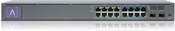 Alta Labs S16-POE Cloud-Managed PoE+ Switch w/ 16 Gigabit Ethernet Ports and 2 SFP Ports, Power Over Ethernet on 8 Ports, 120W PoE Budget, 2 SFP Ports Support Up to 1 Gbps Fiber or Copper Connections