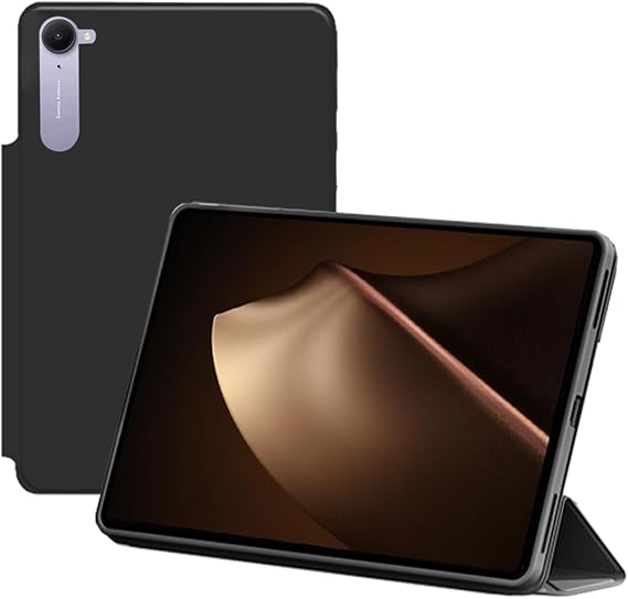Case for Xiaomi Pad Mini 8.8 Inch,HUKWIMO Detachable Dual-Side Magnetic Cover with Fold Stand Slim Lightweight Auto Sleep/Wake, Shockproof PU Leather Smart Folio,Multi-Angle Viewing,Black