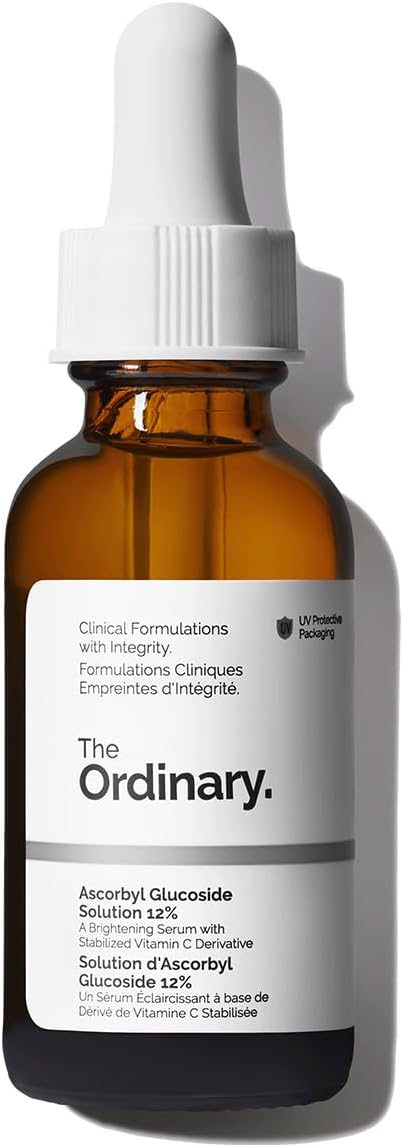 The Ordinary Ascorbyl Glucoside Solution%12, Askorbilglukozit Serumu, eşit cilt tonu ve antioksidan koruma için açıcı C vitamini serumu, 30 ml