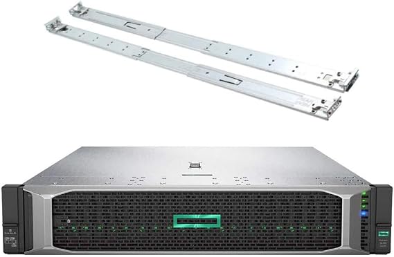 HPE ProLiant DL380 Gen10 2U Rack Server Bundle with Dual Xeon 6130 2.10 GHz, 512GB DDR4 Memory, 15.36TB Enterprise SSD Storage, RAID, Dual Power, iLO, Rail Kit