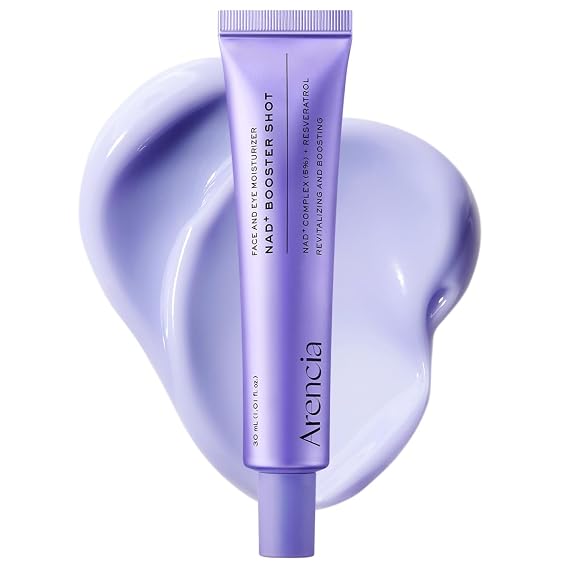 Arencia NAD+ Serum Booster Shot with 5% NAD+ Complex & Resveratrol, Hydration & Barrier Support, 30 mL / 1.01 fl. oz.