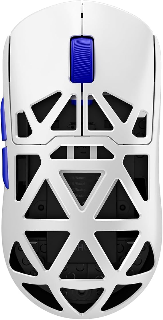 MCHOSE AX5 PRO MAX Wireless Gaming Mouse, 8KHz Polling Rate Focus PAW 3395 Optical Sensor - 26,000 DPI, 53g Lightweight - 170 Hr Battery, Magnesium Alloy Mice-White